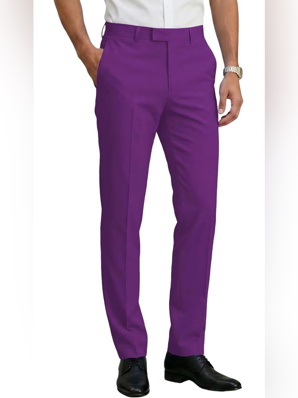 Men's Purple Dress Pants -Waistband 34W*32L